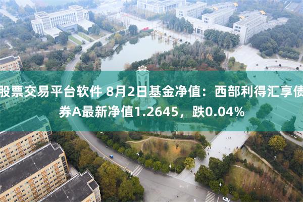 股票交易平台软件 8月2日基金净值：西部利得汇享债券A最新净值1.2645，跌0.04%