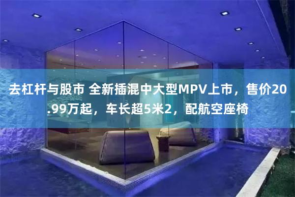 去杠杆与股市 全新插混中大型MPV上市，售价20.99万起，车长超5米2，配航空座椅