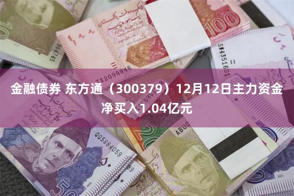 金融债券 东方通（300379）12月12日主力资金净买入1.04亿元