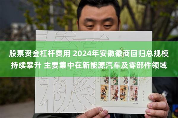 股票资金杠杆费用 2024年安徽徽商回归总规模持续攀升 主要集中在新能源汽车及零部件领域